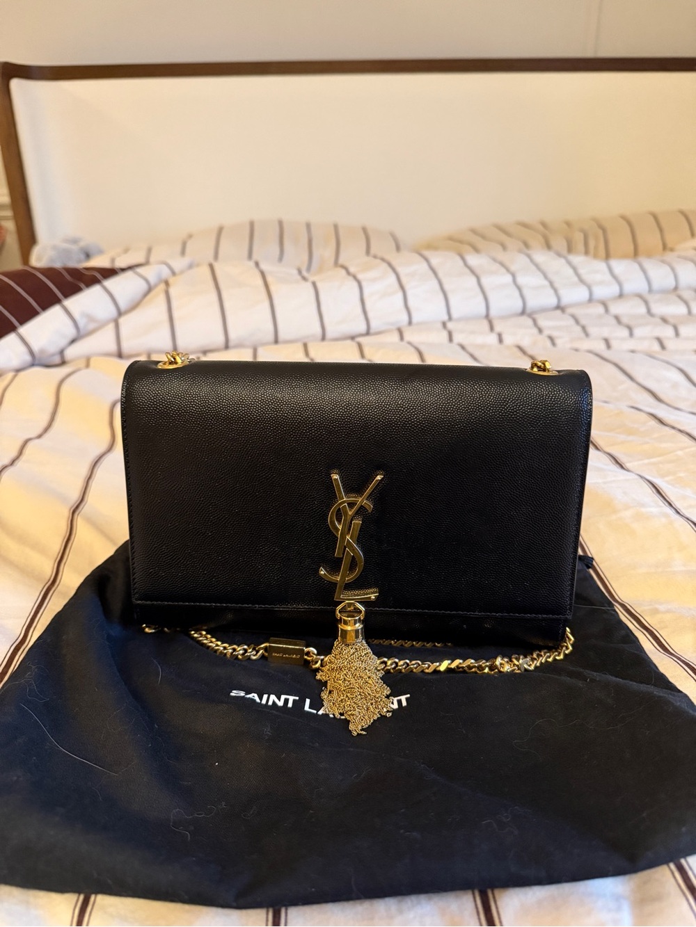 Saint Laurent Kate Medium Tassel Leather Crossbody Bag